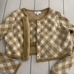 Mable cropped twin set